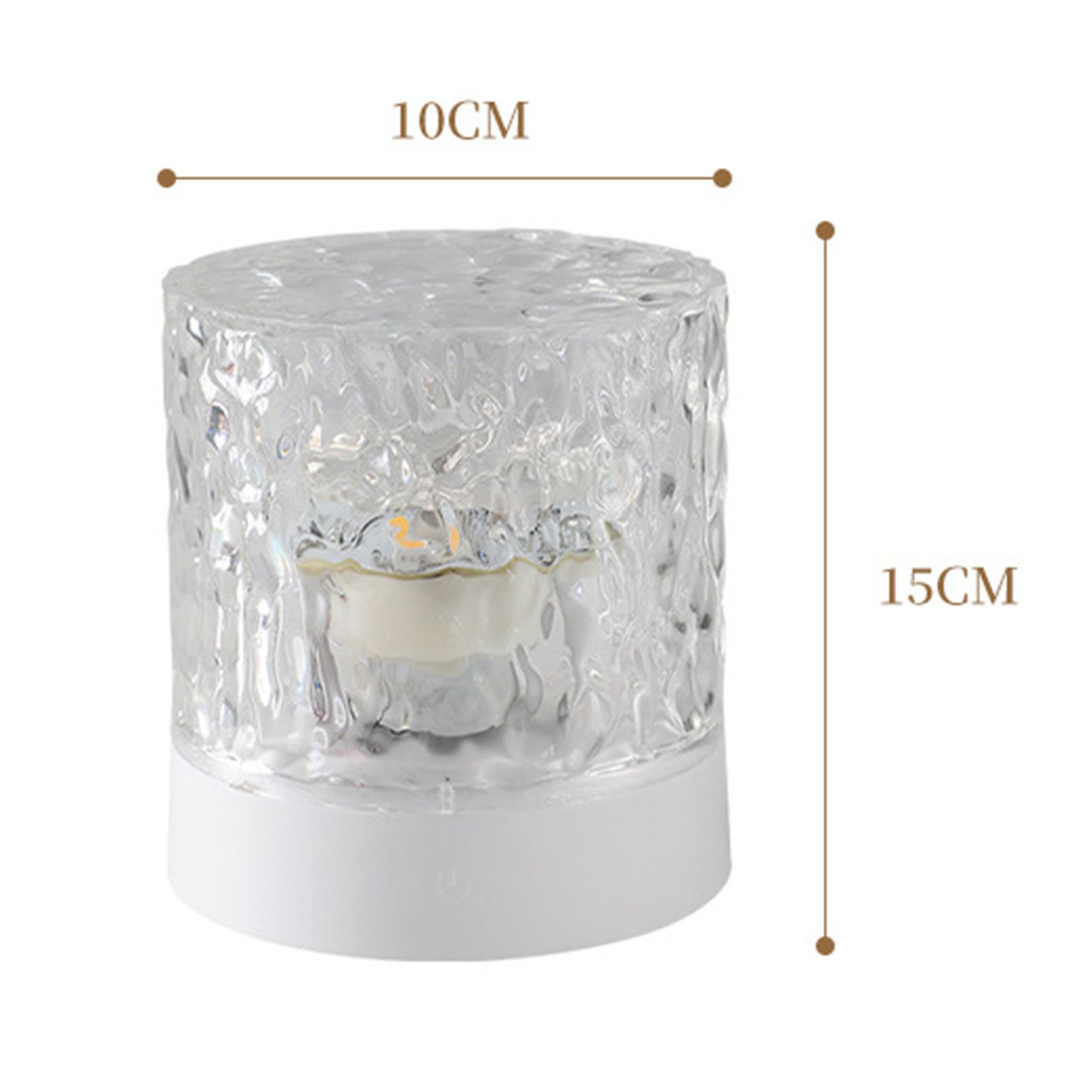 Water Ripple Night Light 360 Degree Dynamic Romantic LED Atmosphere Table Lamp view 9