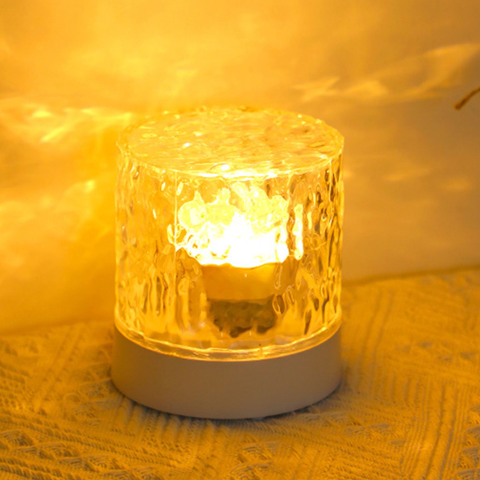 Water Ripple Night Light 360 Degree Dynamic Romantic LED Atmosphere Table Lamp view 10