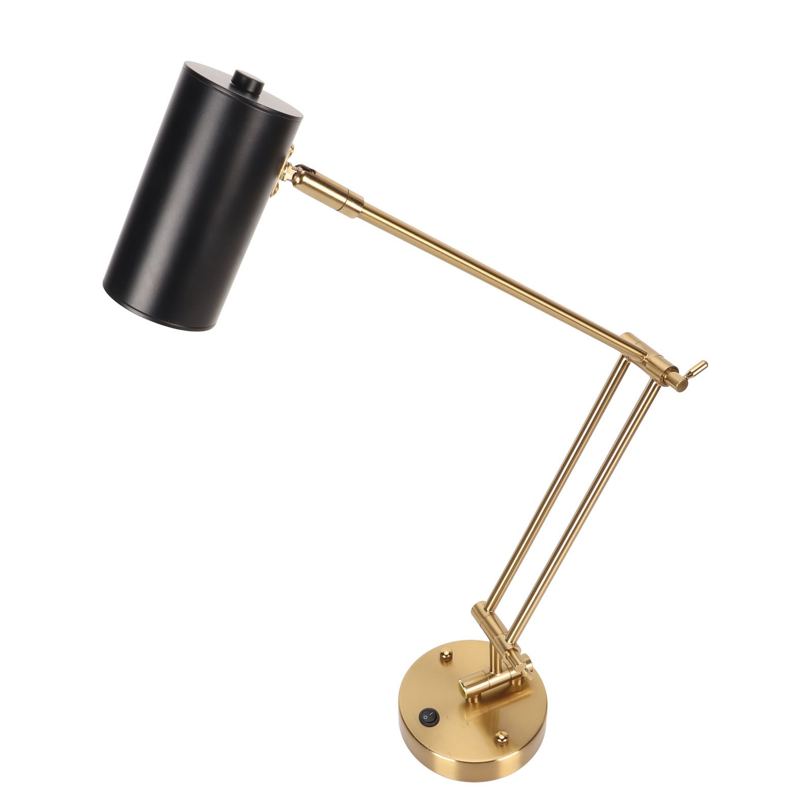 Wall Sconce Swing Arm Plug in Modern 3000K Warm Lighting Button Control with view 7