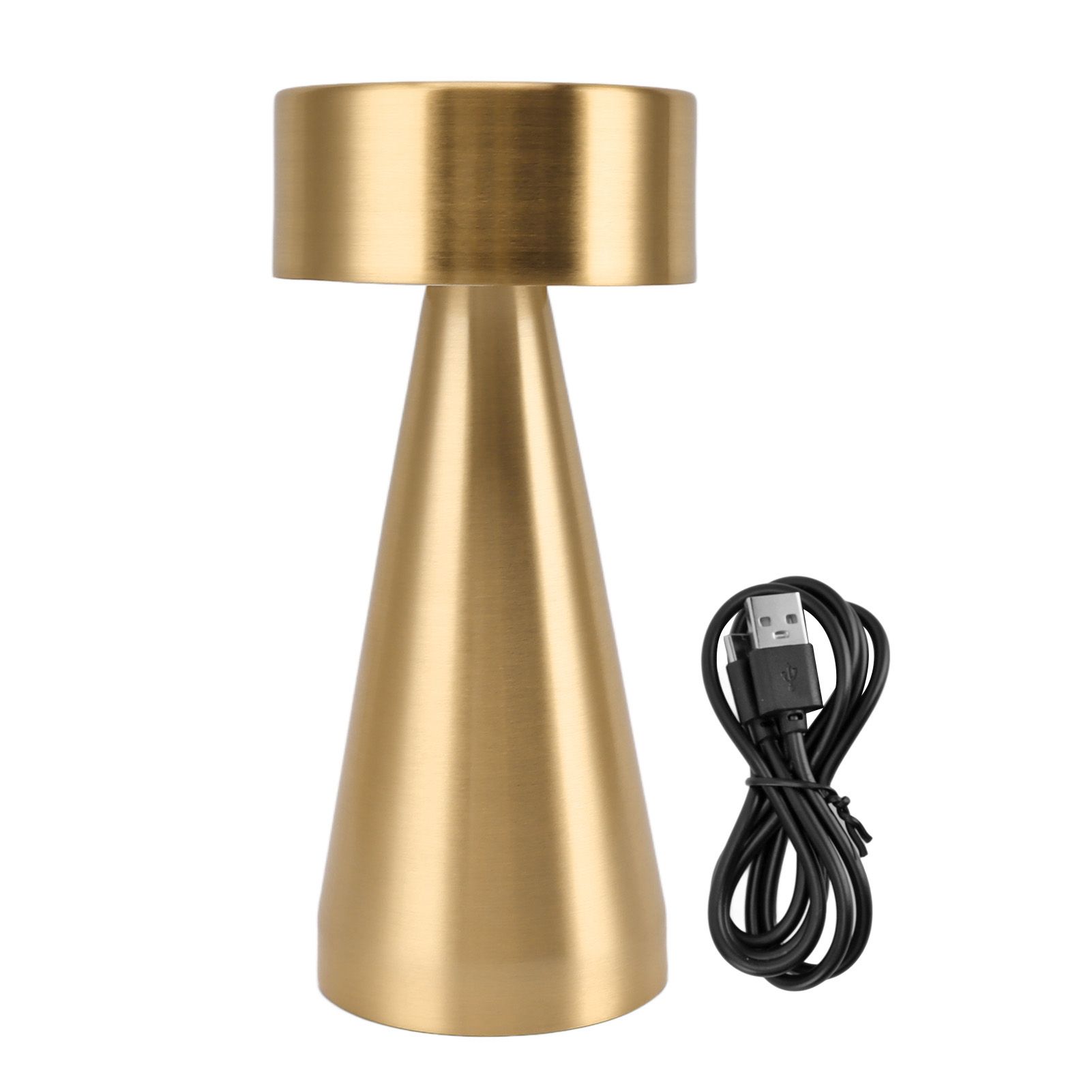 LED Portable Metal Table Lamp with Touch Sensor 3 Color Stepless Dimming