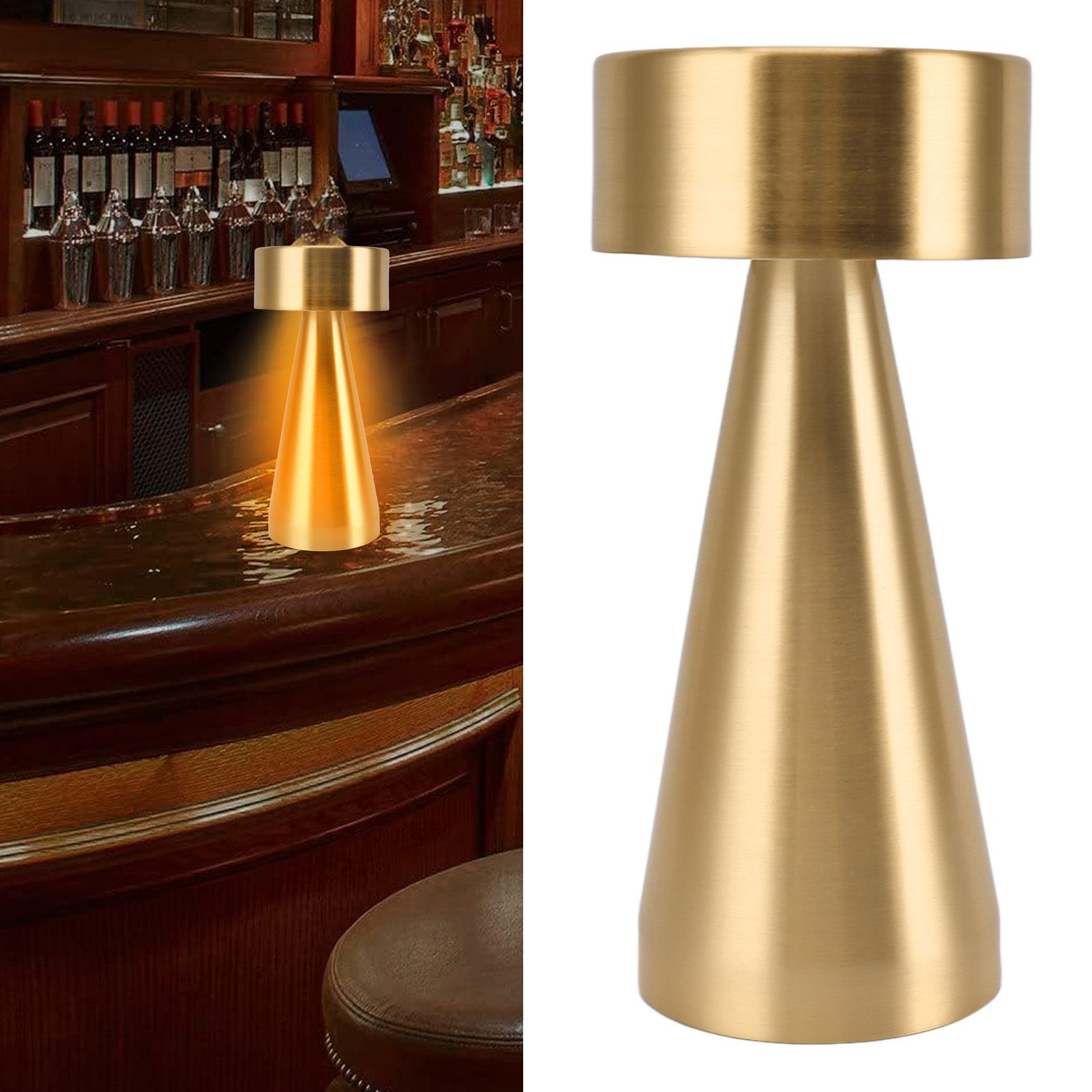 LED Portable Metal Table Lamp with Touch Sensor 3 Color Stepless Dimming view 11