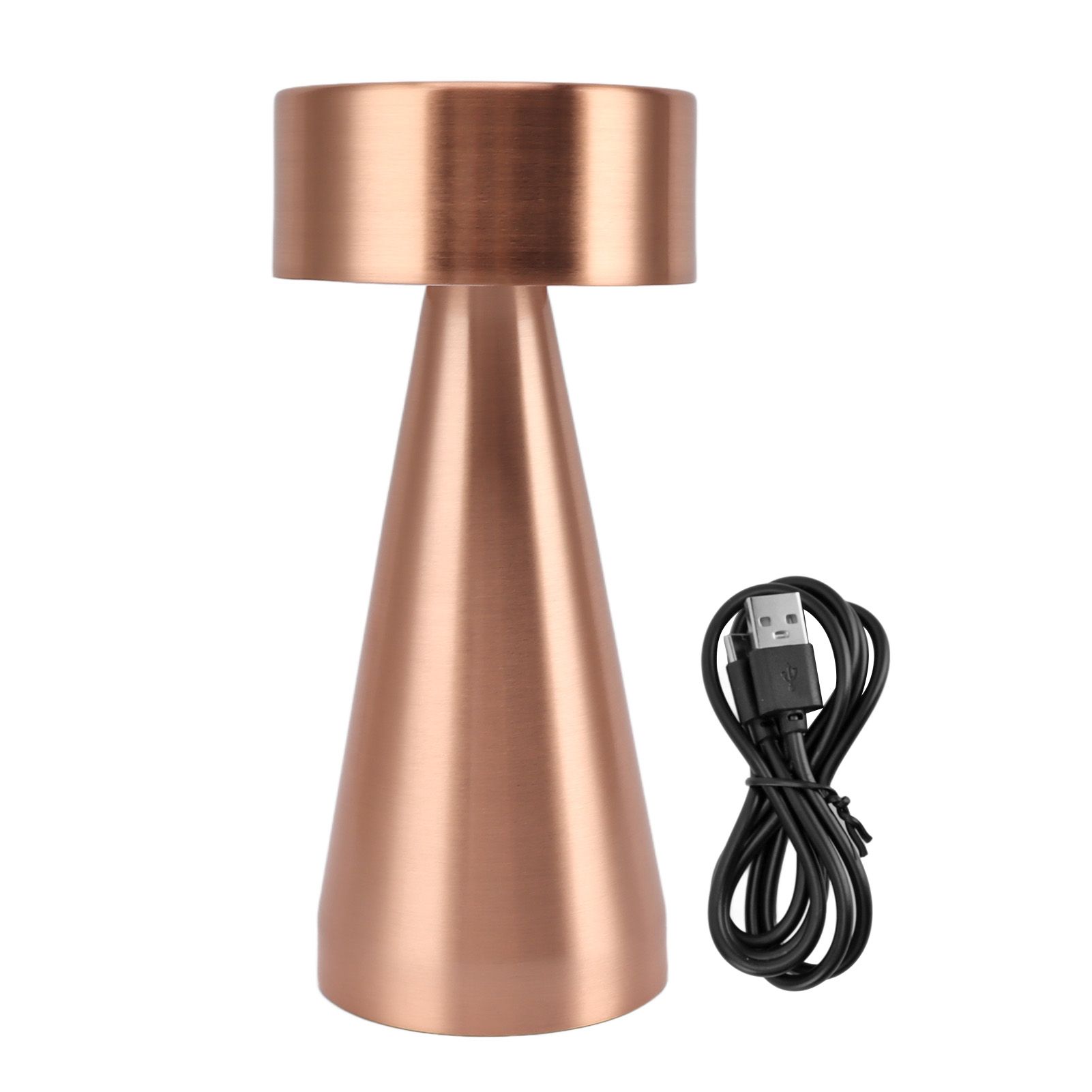 LED Portable Metal Table Lamp with Touch Sensor 3 Color Stepless Dimming