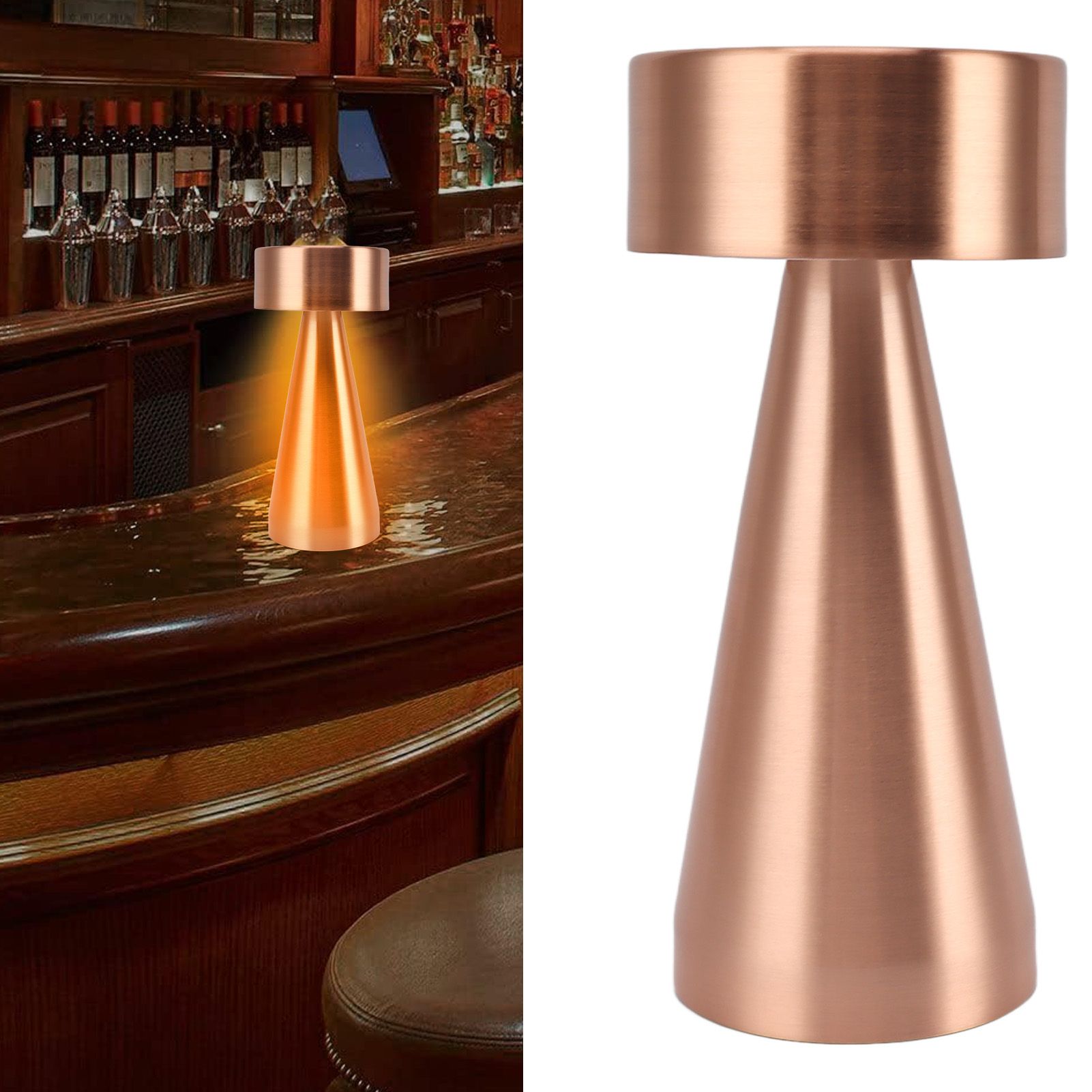 LED Portable Metal Table Lamp with Touch Sensor 3 Color Stepless Dimming view 11