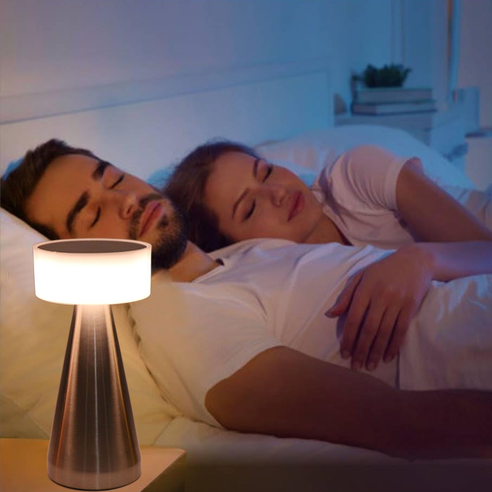 Portable LED Table Lamp 3 Color Temperatures Stepless Dimming 1800mAh view 11