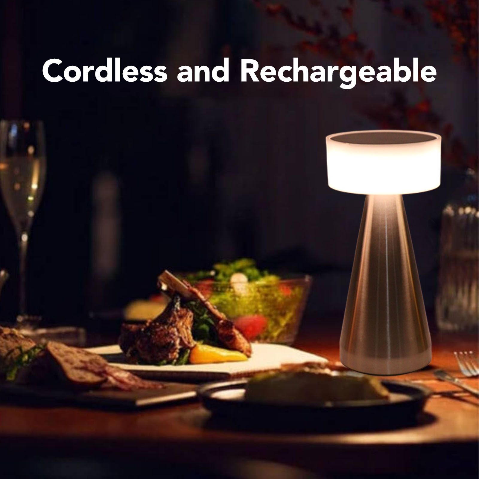 Portable LED Table Lamp 3 Color Temperatures Stepless Dimming 1800mAh view 13