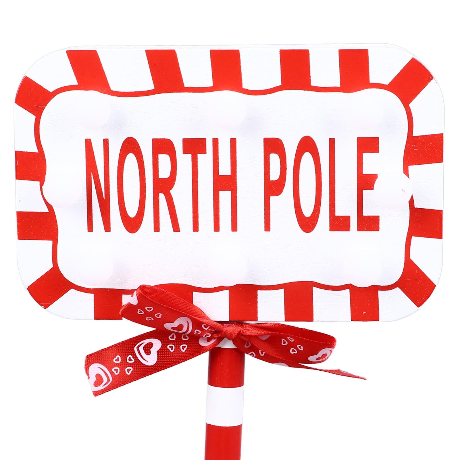 Christmas Stop Here Decor Metal Solid Wood LED Delicate Santa Stop Here Tree view 14