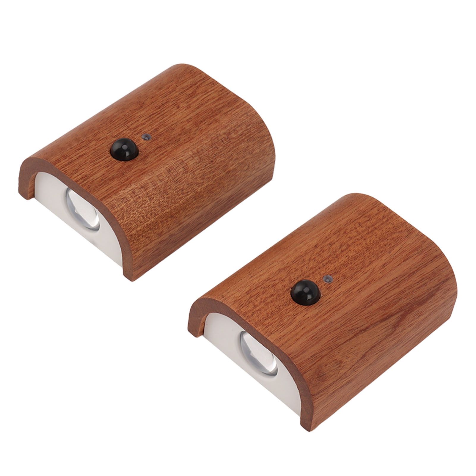 2Pcs Hallway Night Light Intelligent Linkage Wooden Motion Sensor Stairway view 7