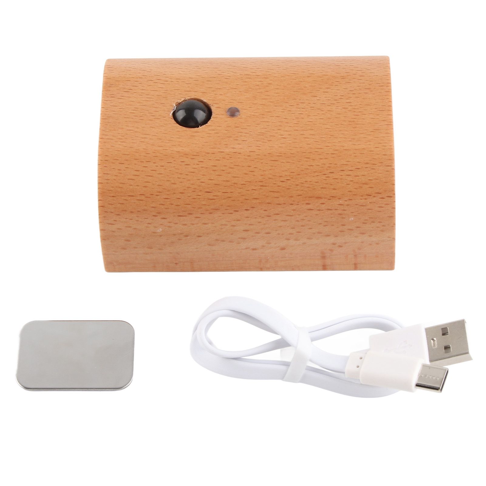 Step Light Wall Sconce Beech Wood Motion Dusk to Dawn Sensor Magnet 2 Side