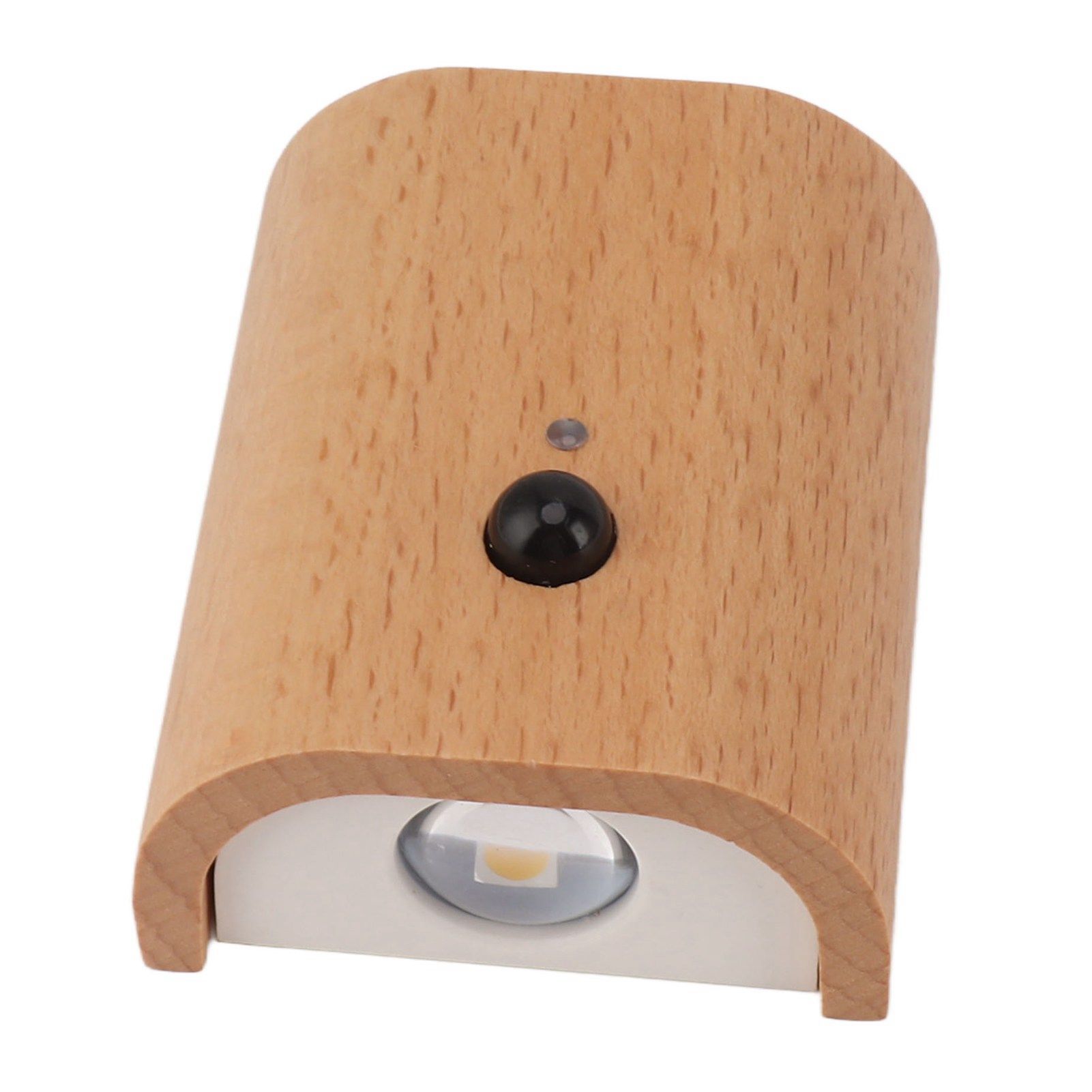Step Light Wall Sconce Beech Wood Motion Dusk to Dawn Sensor Magnet 2 Side view 2