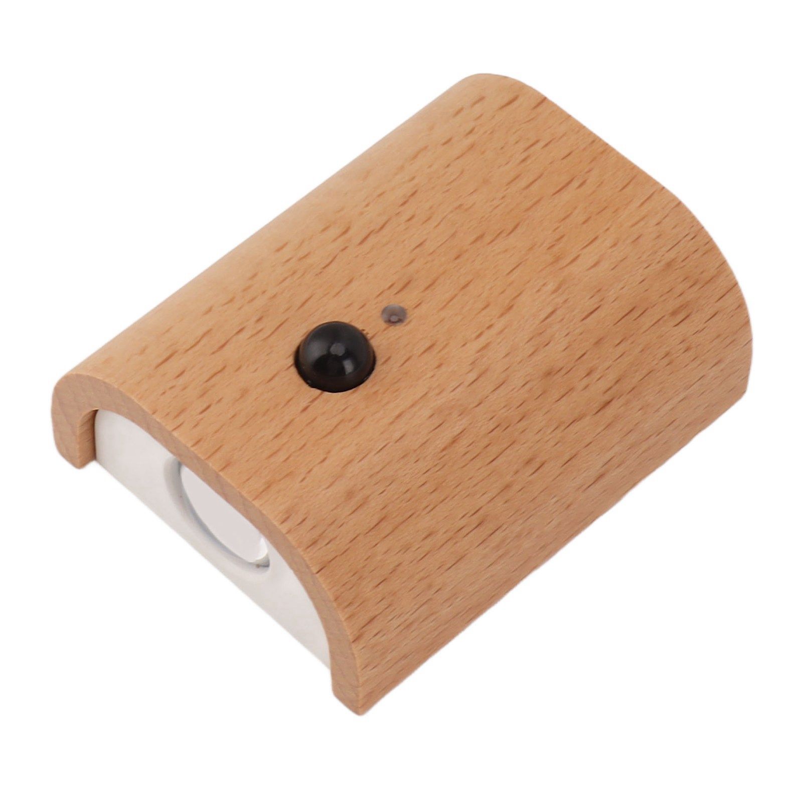 Step Light Wall Sconce Beech Wood Motion Dusk to Dawn Sensor Magnet 2 Side view 3
