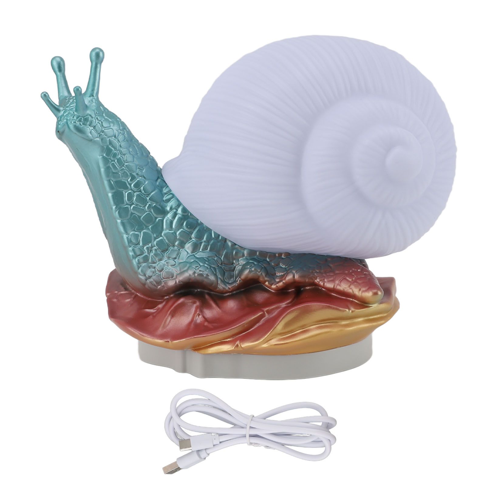 Snail Night Lamp Decorative USB Powered Color Adjustable Cute Snail Night