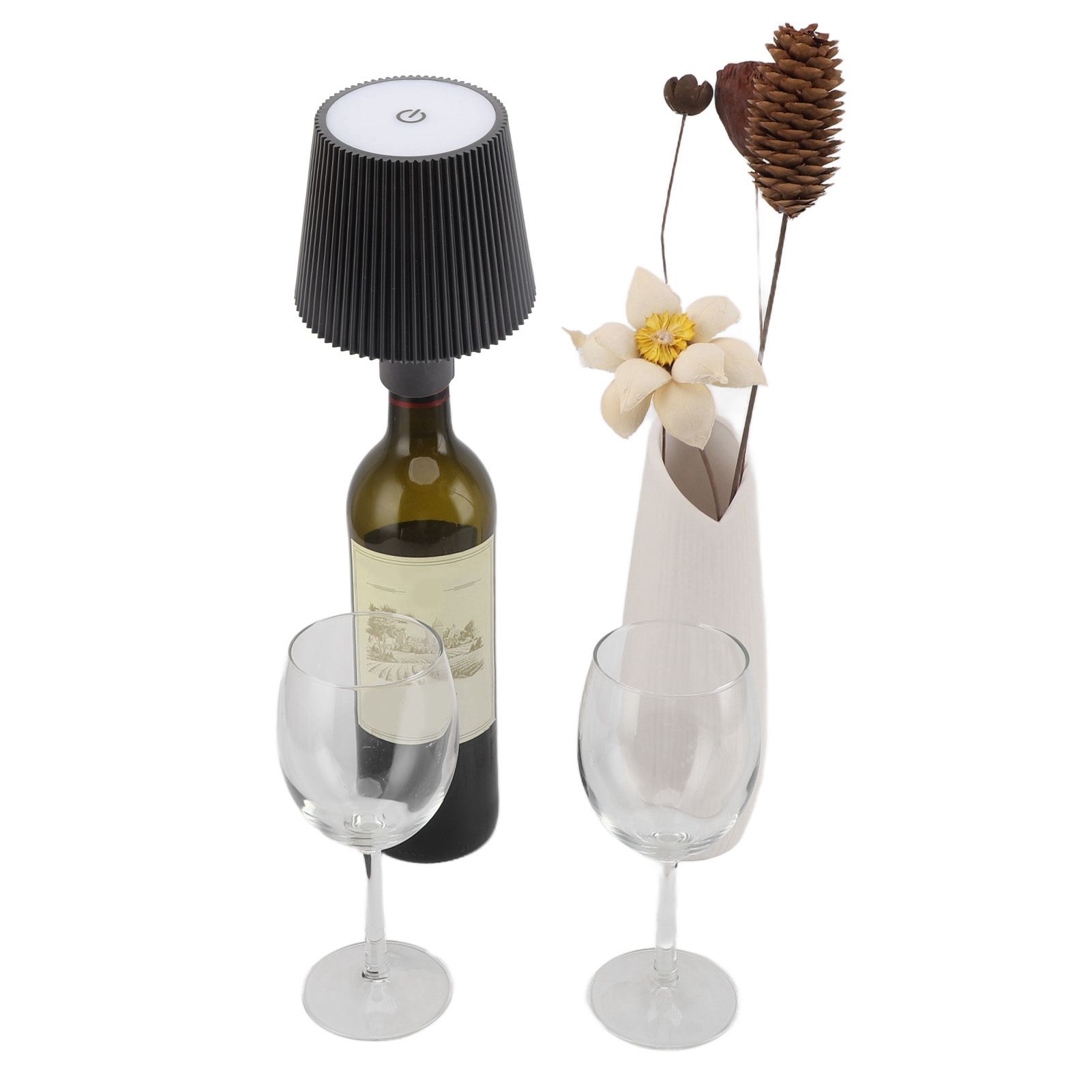 Wine Bottle LED Lamp Cordless Waterproof Table Lamp 2000mAh Rechargeable Night view 10