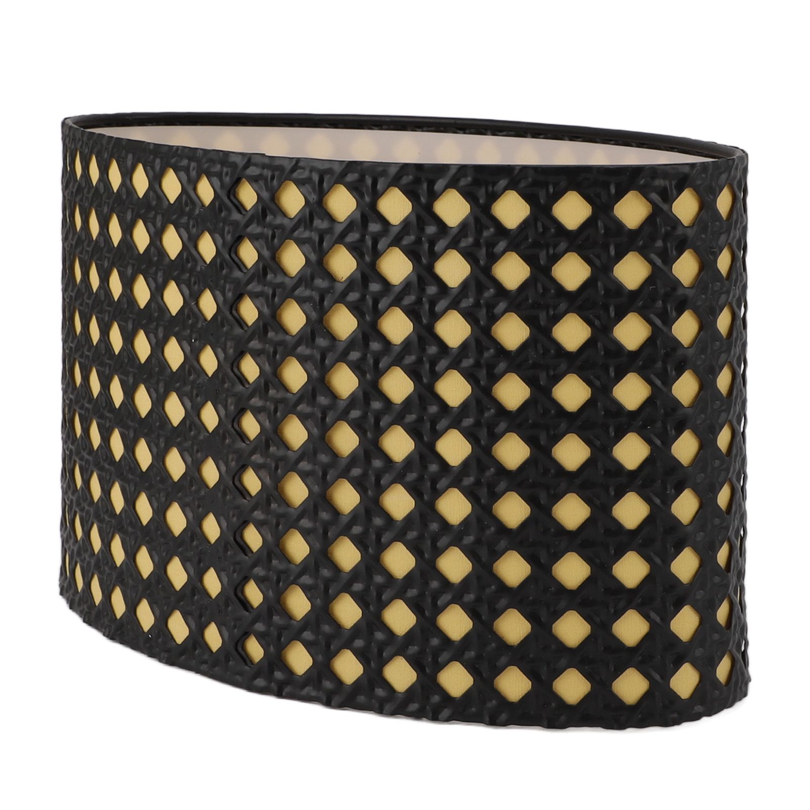 Lampshade Oval Shaped Hollow Metal Carved Compatible E27 E14 Caliber view 4
