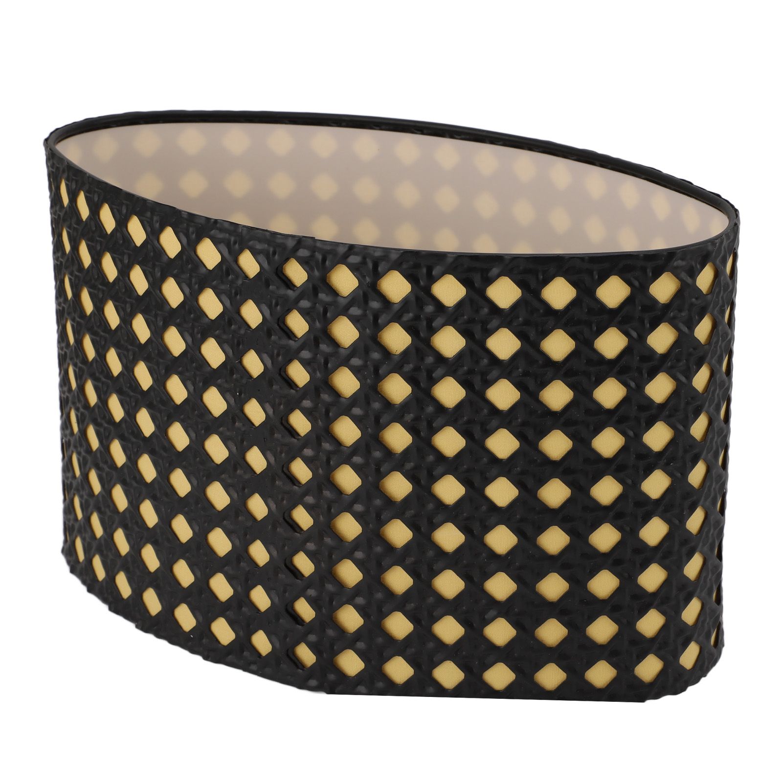 Lampshade Oval Shaped Hollow Metal Carved Compatible E27 E14 Caliber view 5