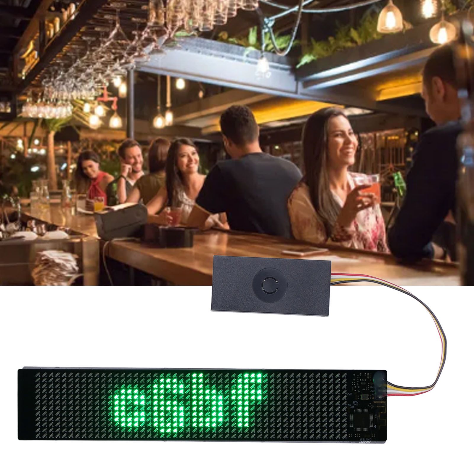 LED Matrix Panel Green Programmable Flexible Scrolling LED Sign for Store Car view 11