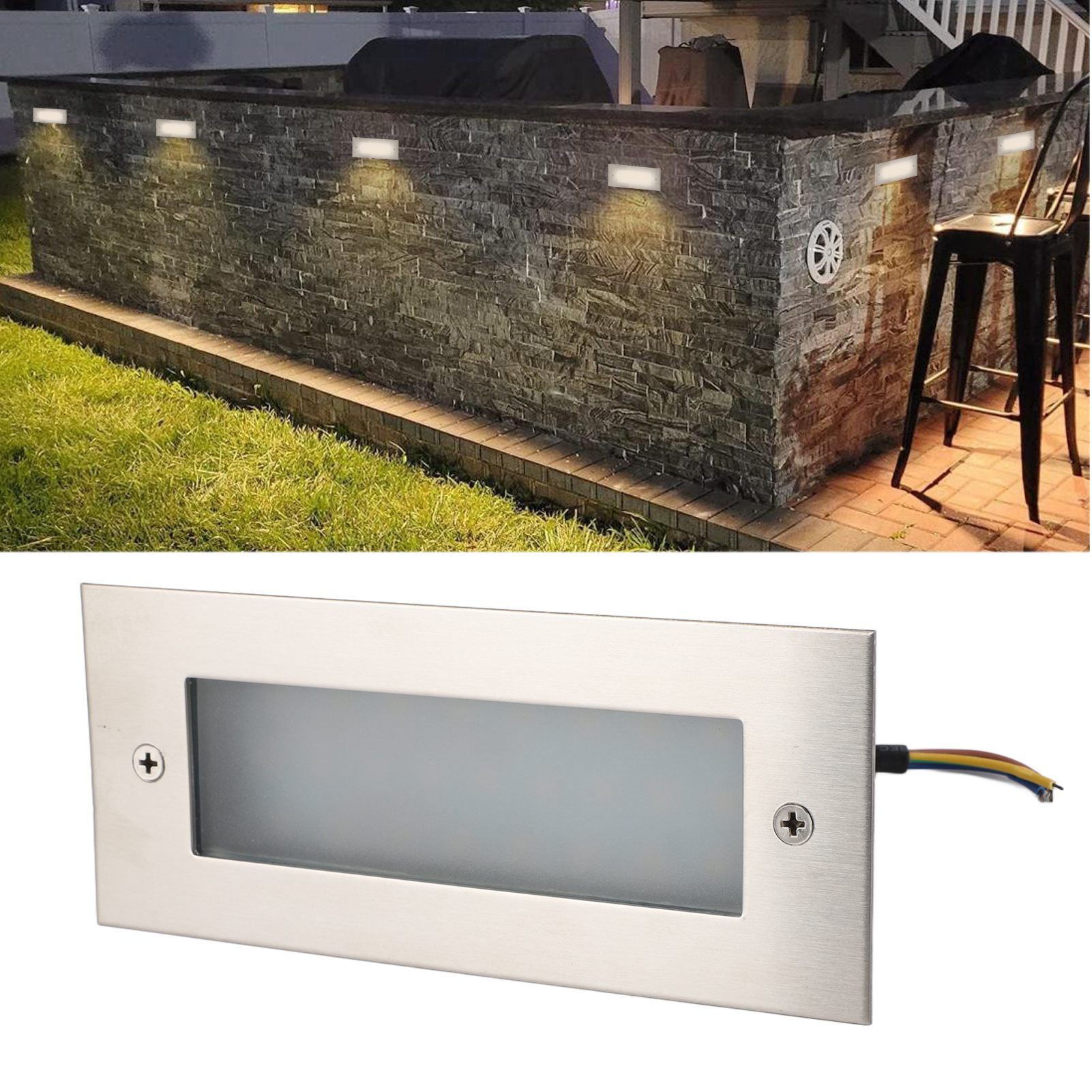 LED Step Light Indoor Outdoor Aluminum Alloy Waterproof Embedded Stair Wall view 11