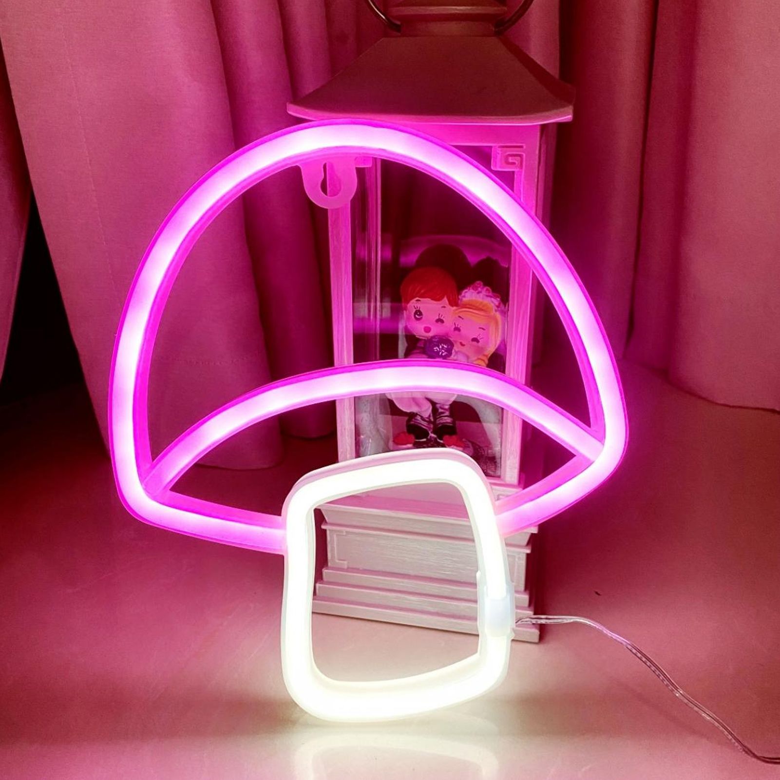 Mushroom LED Neon Light Mushroom Cute Neon Sign for Decorating Living Room view 11