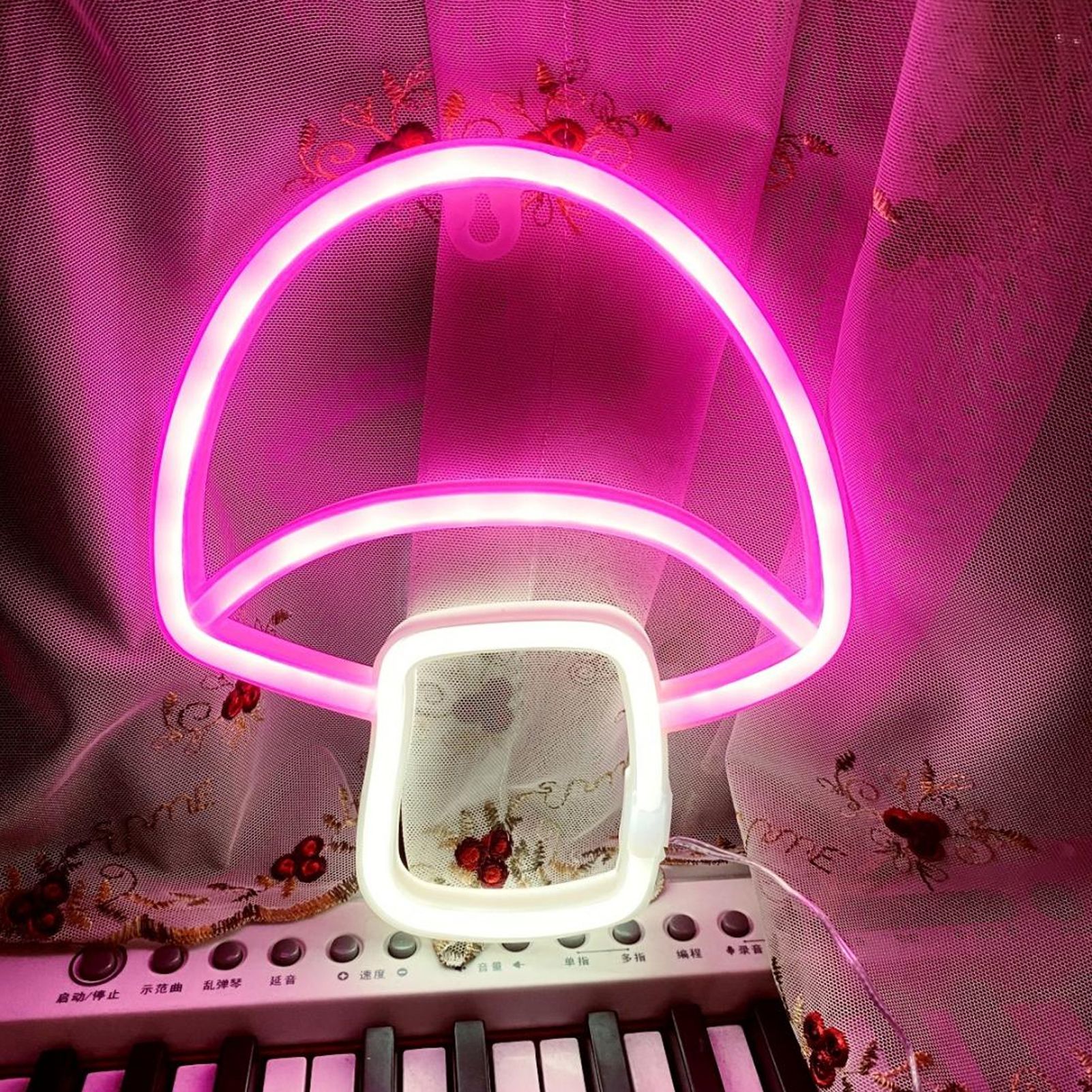 Mushroom LED Neon Light Mushroom Cute Neon Sign for Decorating Living Room view 12