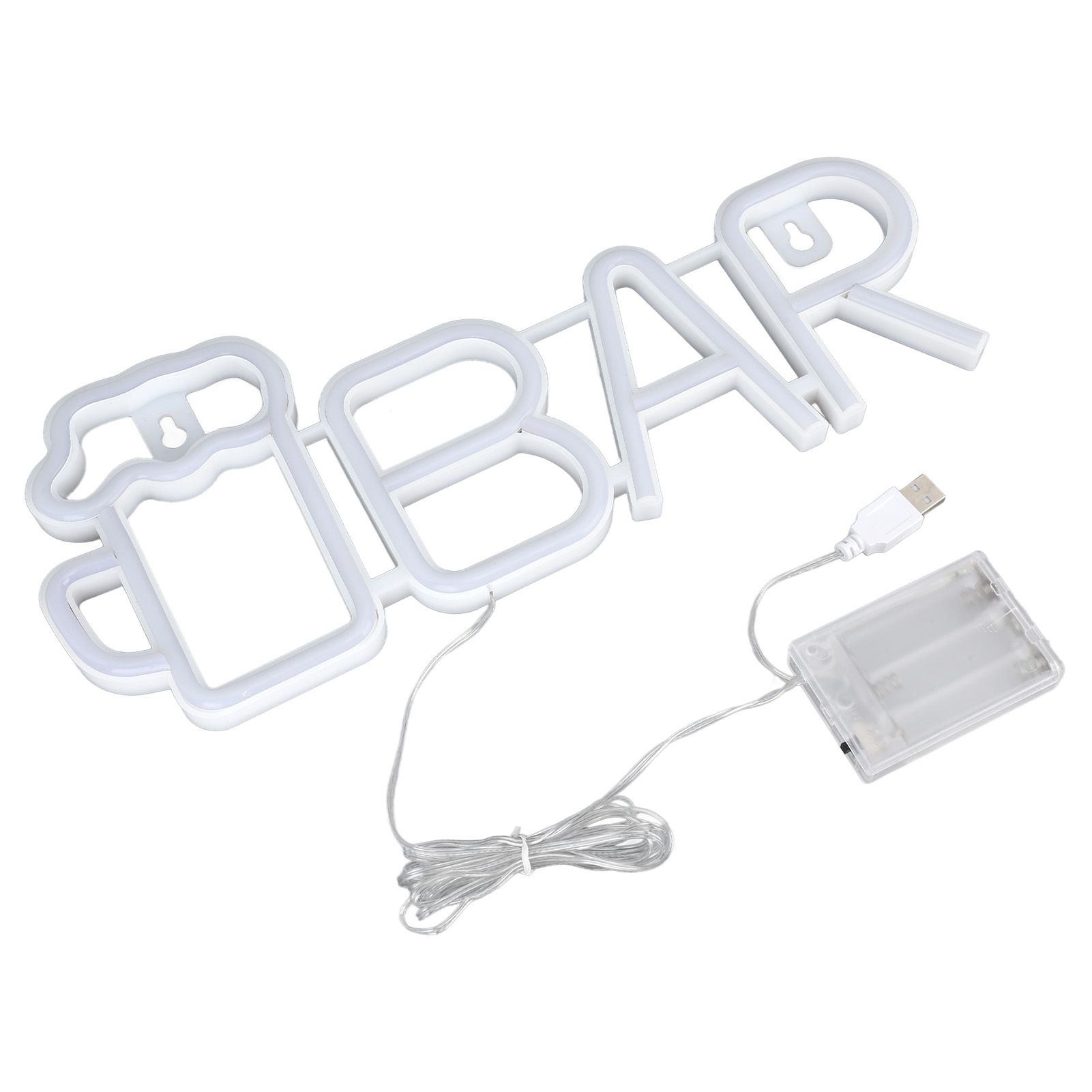 LED Neon Sign BAR Shape Design USB Or Battery Powered High Safety Widely Used view 4