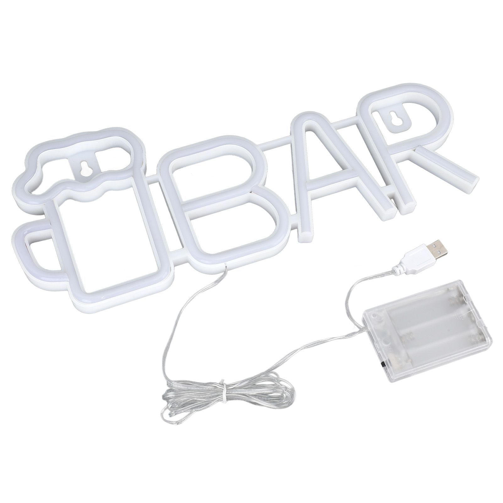 LED Neon Sign BAR Shape Design USB Or Battery Powered High Safety Widely Used view 10