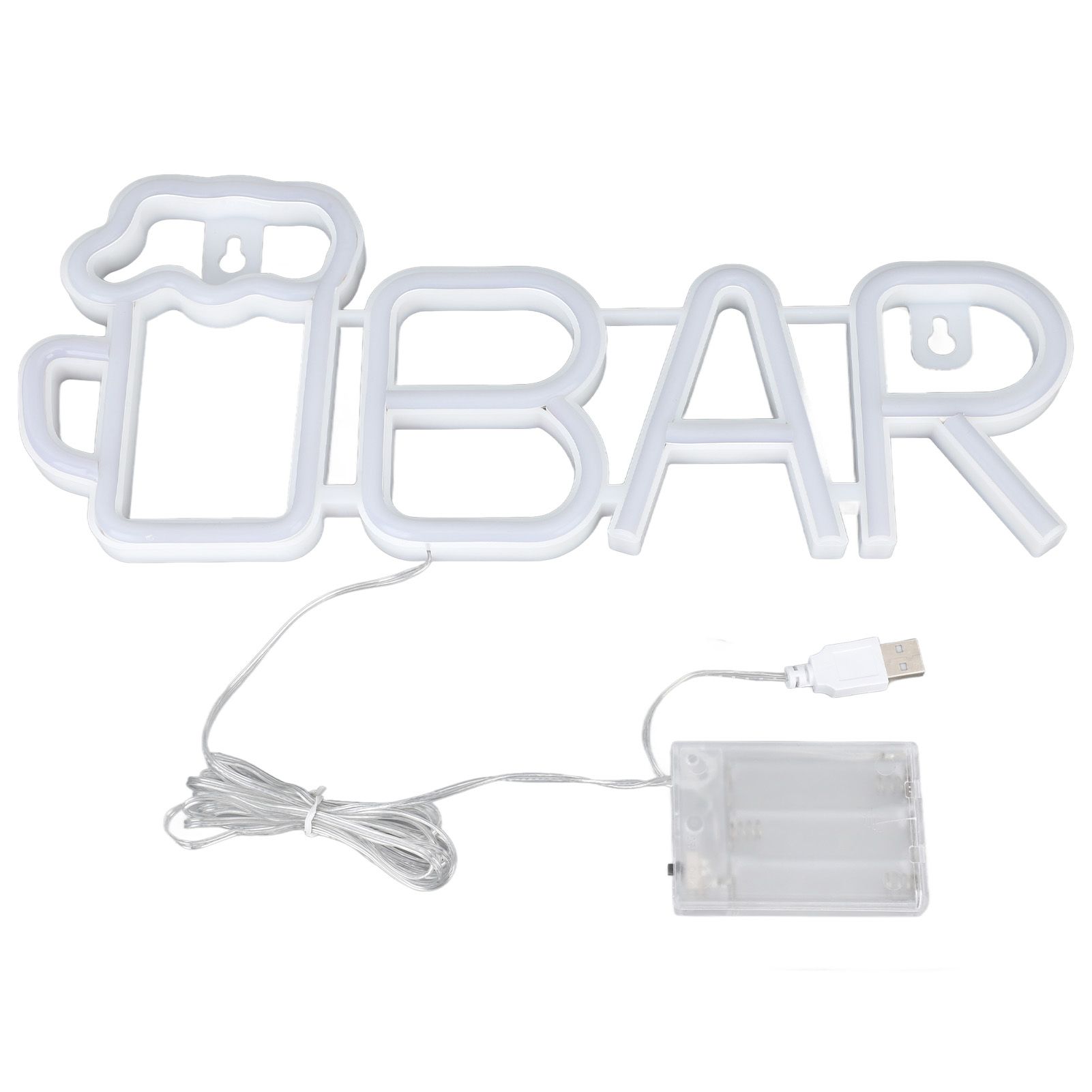 LED Neon Sign BAR Shape Design USB Or Battery Powered High Safety Widely Used view 5