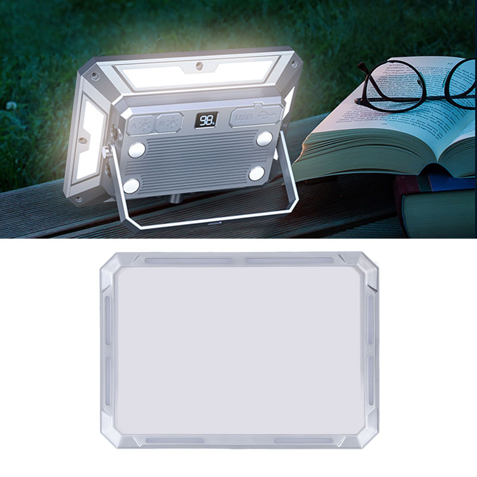 Portable LED Work Light Rechargeable Floodlight IP44 Waterproof Dimming Lamp view 11