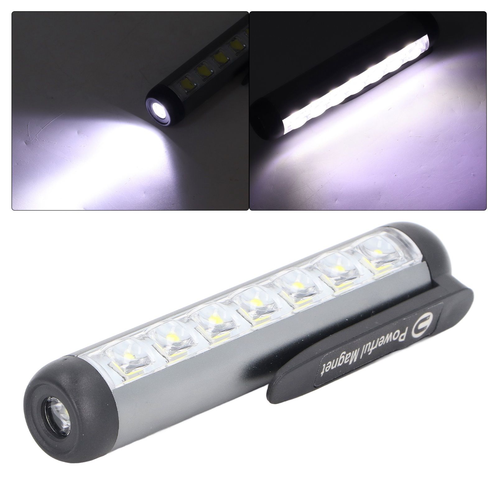 LED Pen Light Aluminum Alloy Portable USB Rechargeable Pocket Dual Beam view 10