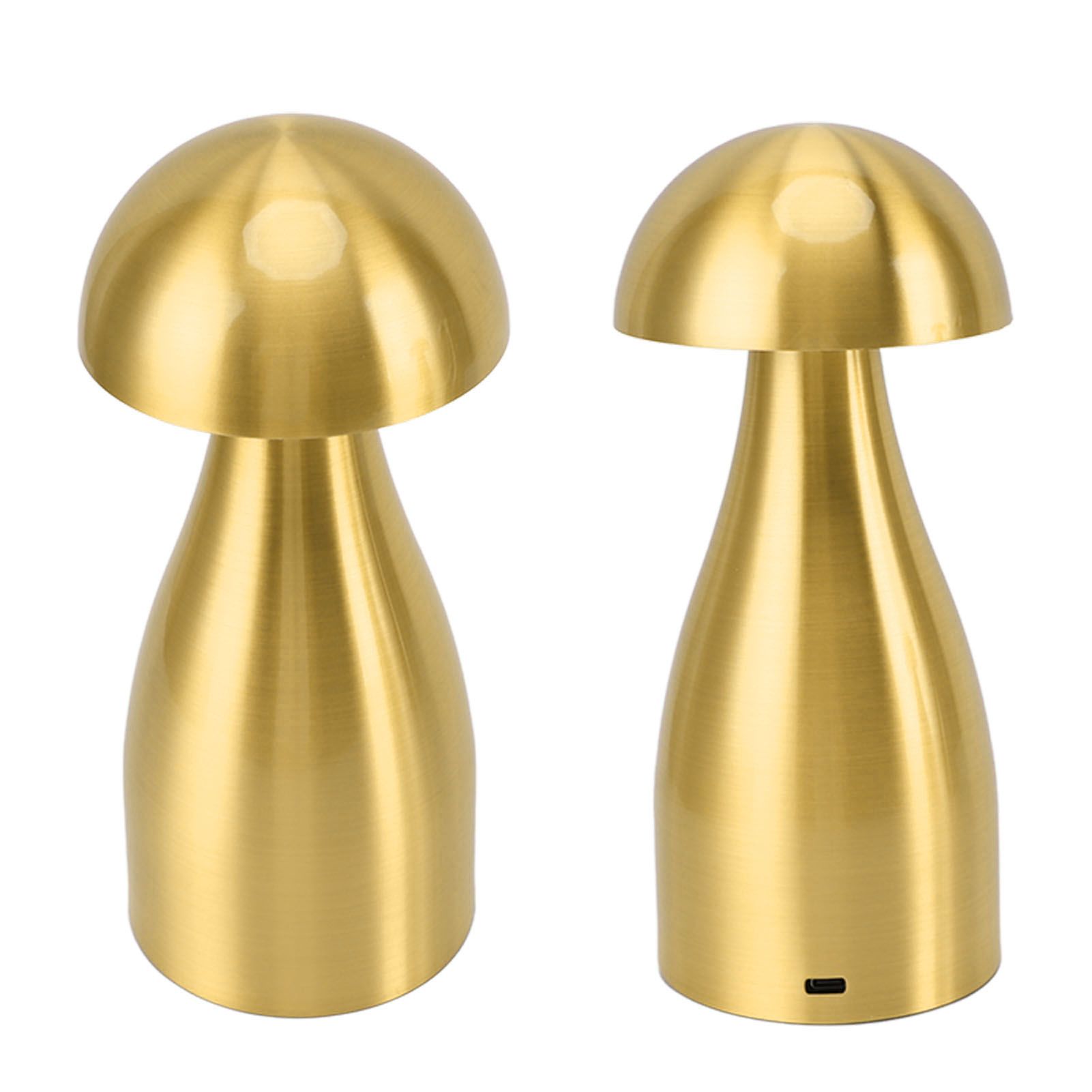 Metal Mushroom Table Lamp Dimmable Mushroom Decor Night Light Cordless view 10