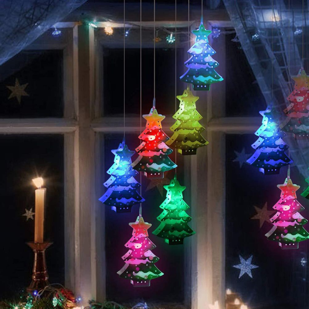 Christmas Solar Wind Chime Light Outdoor Solar Powered Waterproof LED Wind view 3