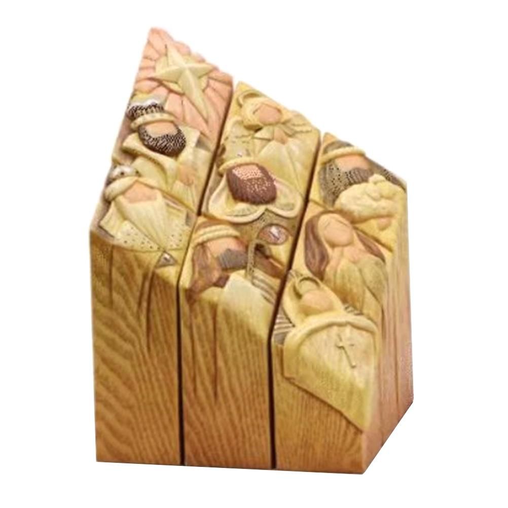 Heaven Nativity Tree Pillar Statue Resin Craft Statues Desktop Ornament Home — image 1
