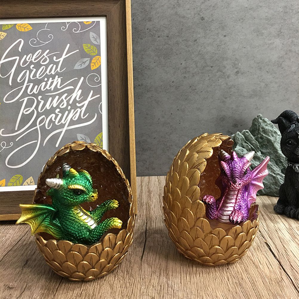 Simulations Crystal Dragon Egg Ornaments Desktop Decorations Shiny Resin view 11