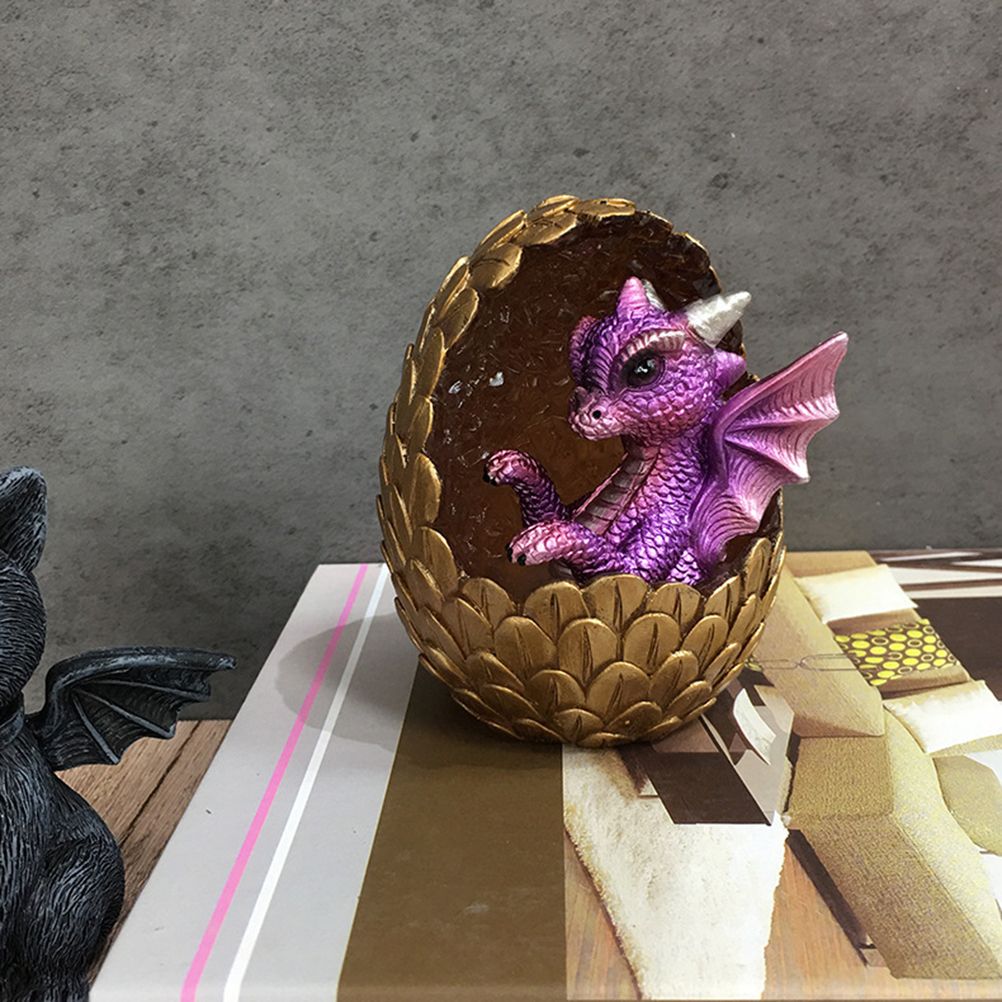 Simulations Crystal Dragon Egg Ornaments Desktop Decorations Shiny Resin view 12