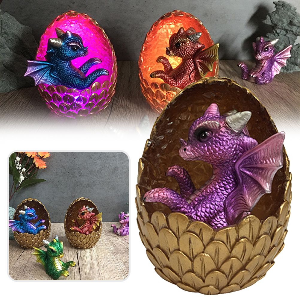 Simulations Crystal Dragon Egg Ornaments Desktop Decorations Shiny Resin view 2