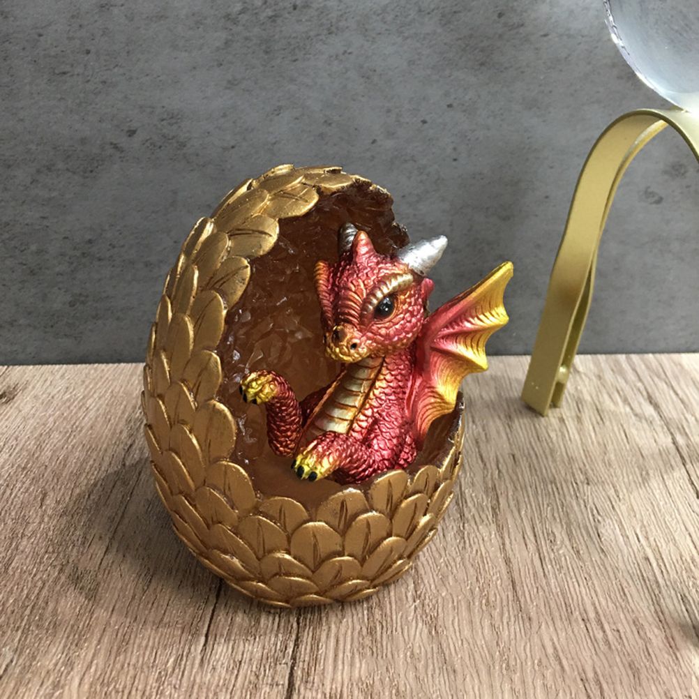 Simulations Crystal Dragon Egg Ornaments Desktop Decorations Shiny Resin view 4