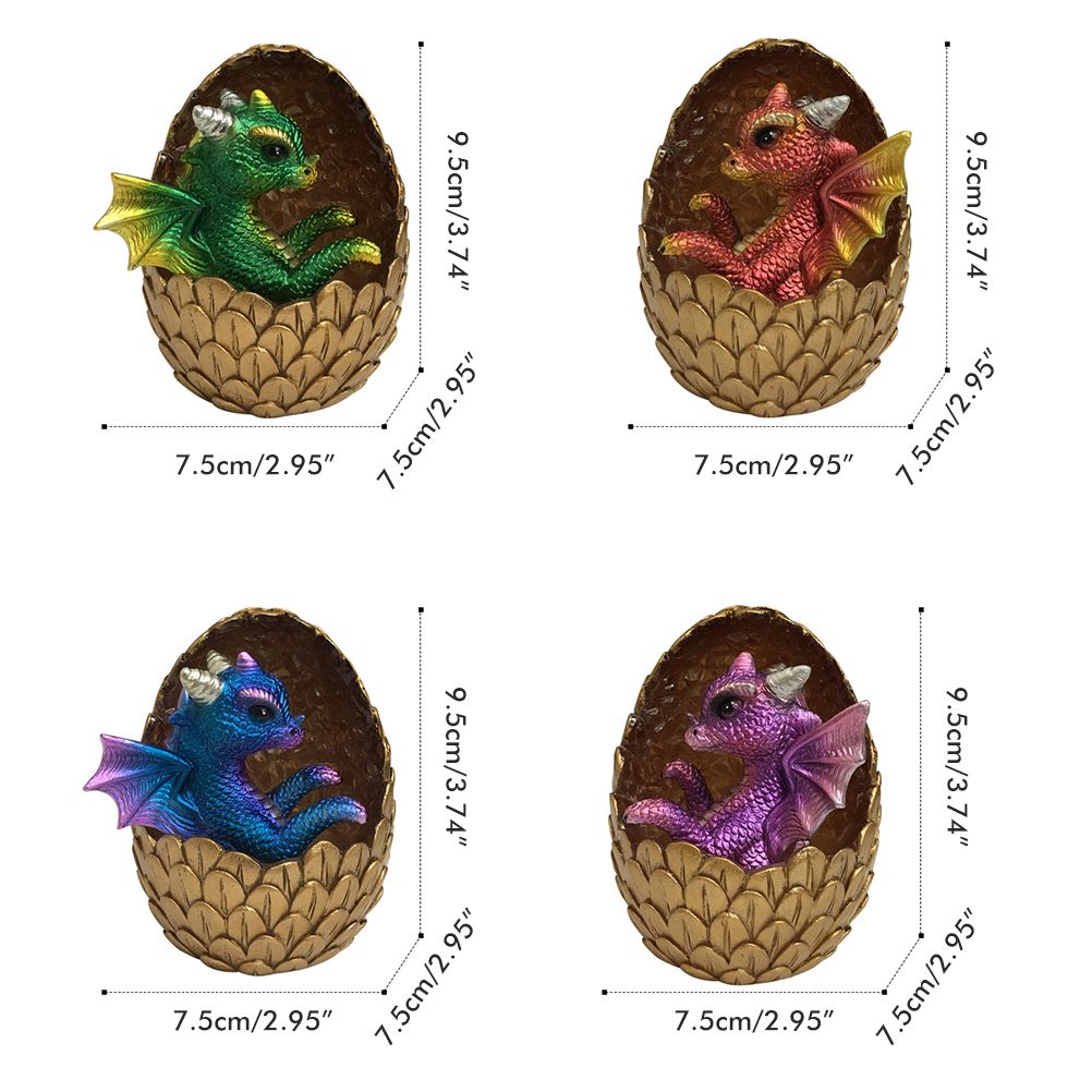 Simulations Crystal Dragon Egg Ornaments Desktop Decorations Shiny Resin view 6