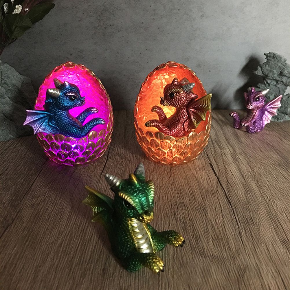 Simulations Crystal Dragon Egg Ornaments Desktop Decorations Shiny Resin view 9