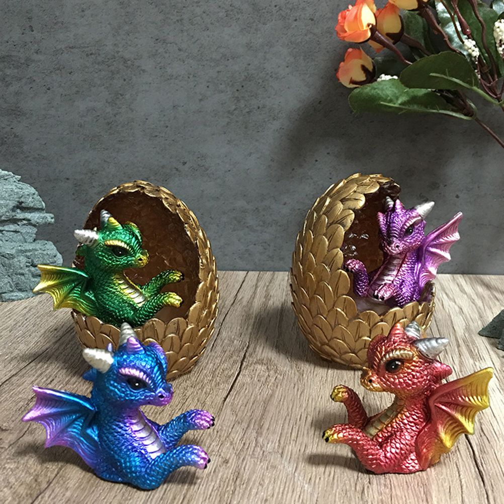 Simulations Crystal Dragon Egg Ornaments Desktop Decorations Shiny Resin view 10