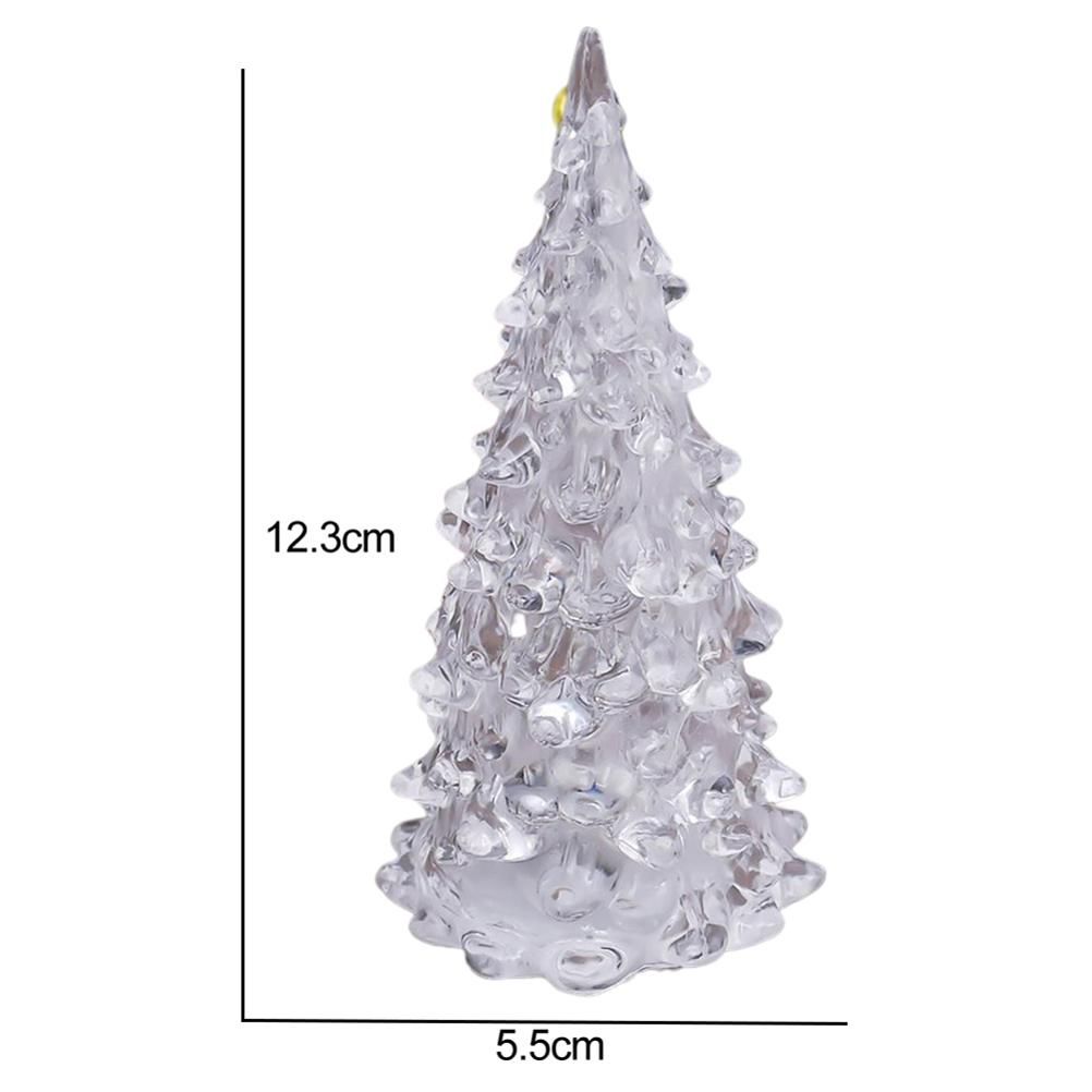 LED Crystal Mini Christmas Tree Night Light Lamp Color Changing Christmas view 2