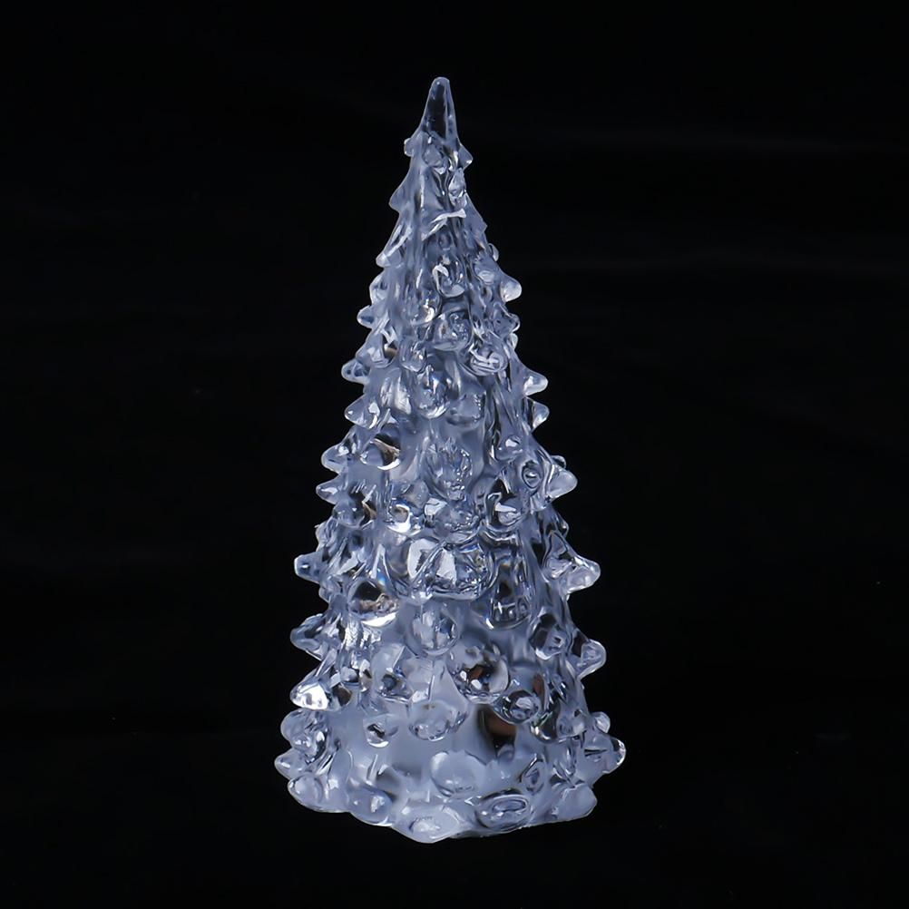 LED Crystal Mini Christmas Tree Night Light Lamp Color Changing Christmas view 3
