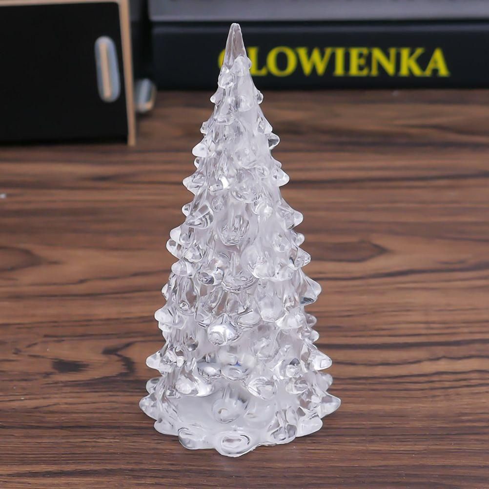 LED Crystal Mini Christmas Tree Night Light Lamp Color Changing Christmas view 4