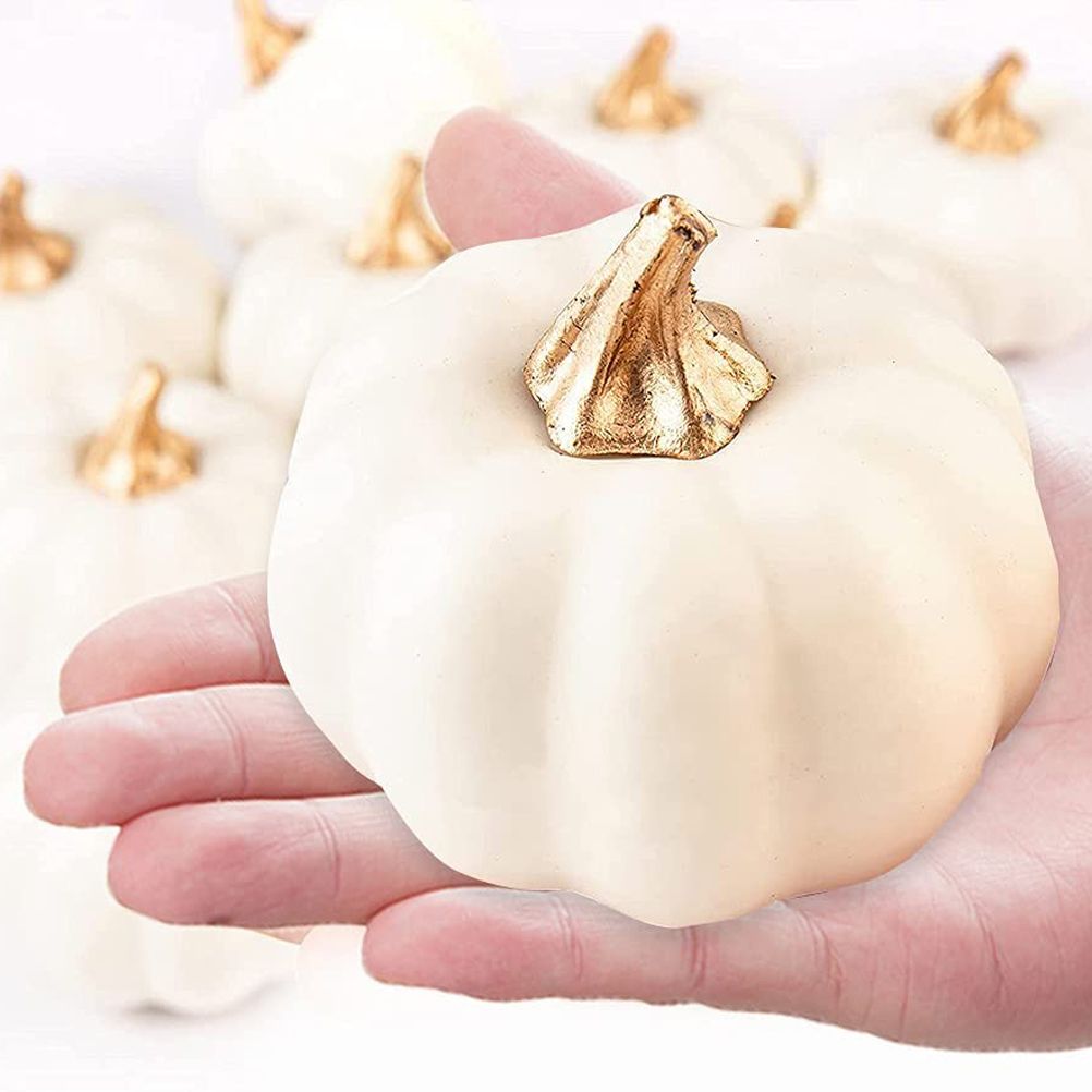 12 Pack Christmas Artificial Pumpkin Sets Made of Foam Simulation Pumpkin view 3