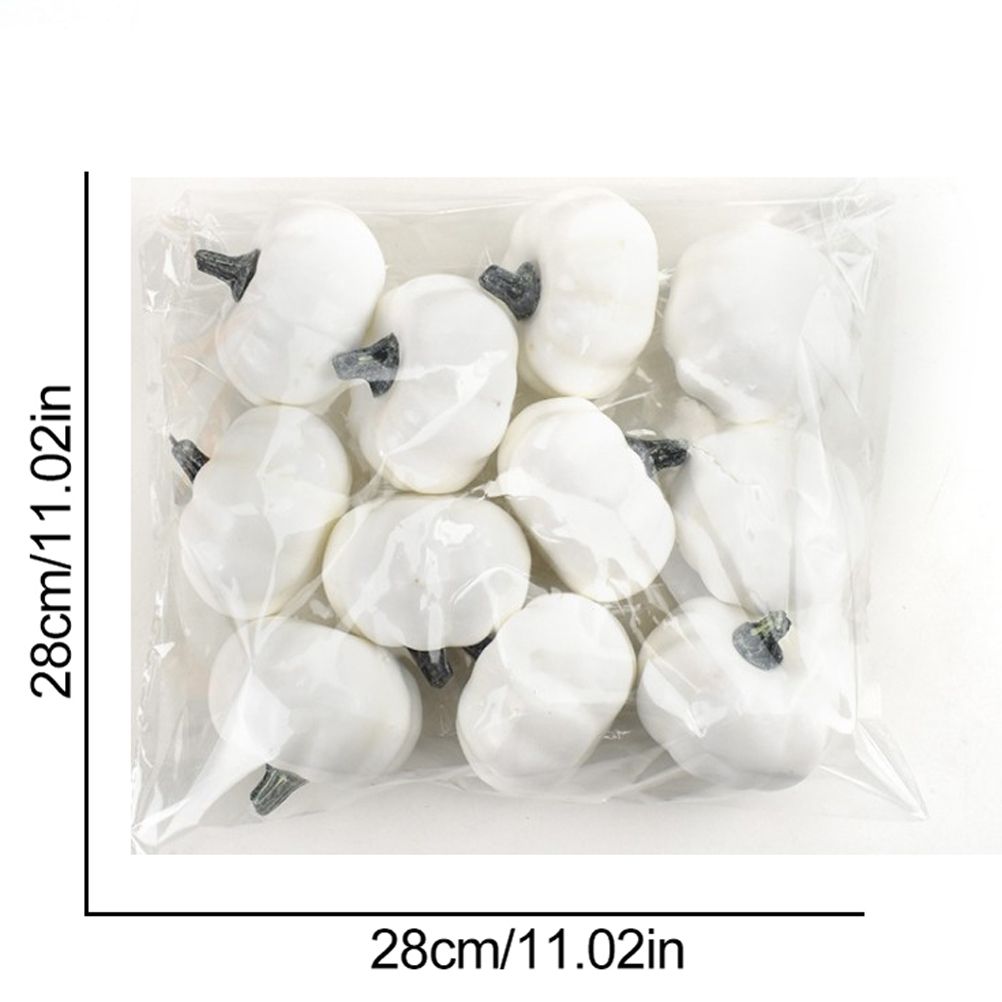 12 Pack Christmas Artificial Pumpkin Sets Made of Foam Simulation Pumpkin view 7
