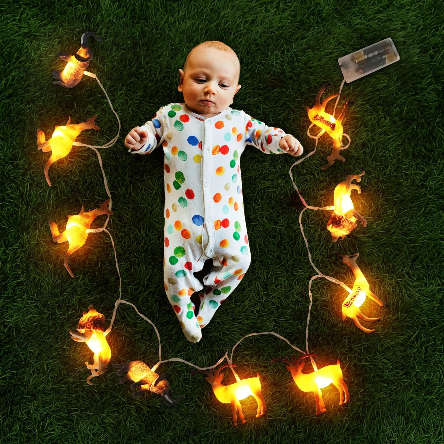 Animal String Lights 10 LEDs Small Animals String Lights Children Room view 7