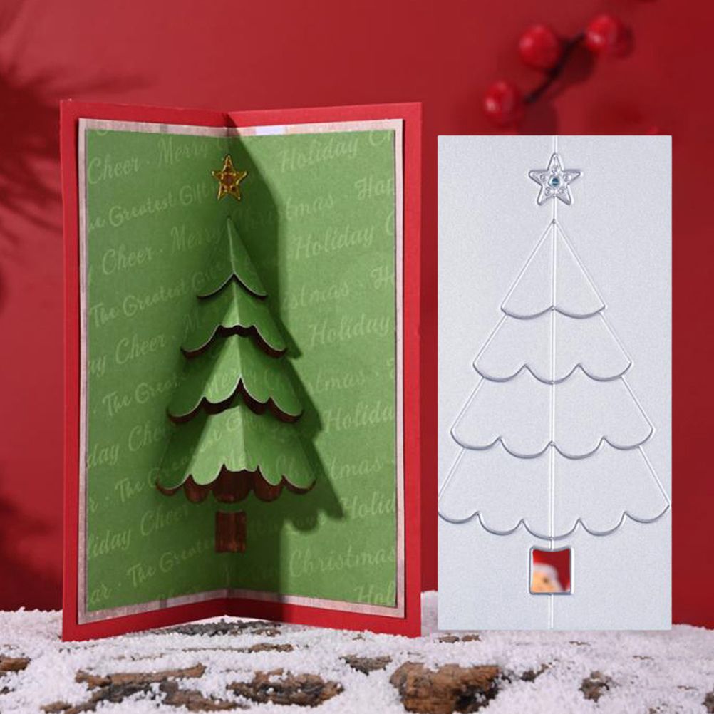 Christmas Tree Metal Cutting Dies Stencil Carbon Steel DIY Scrapbooking Album view 6