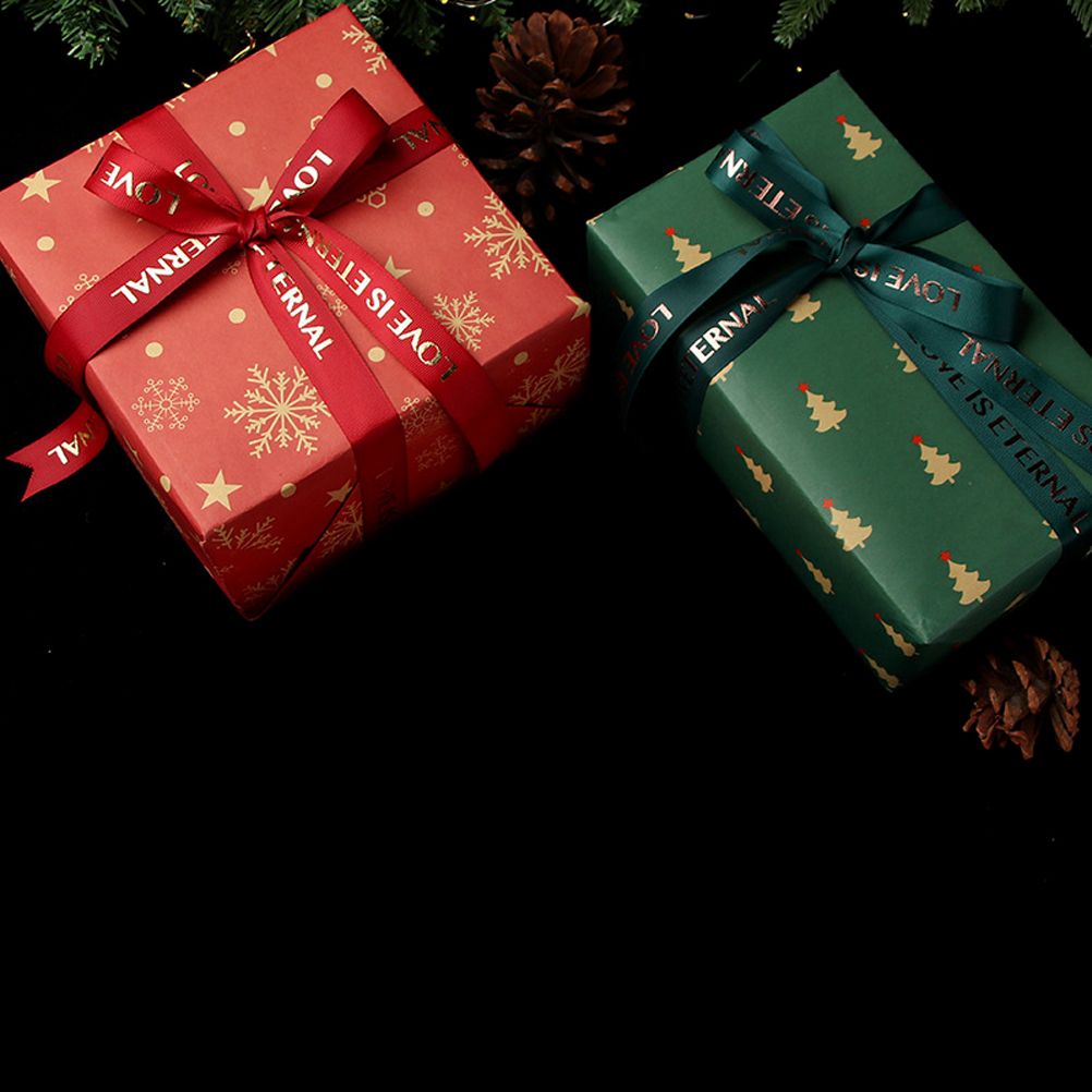 Christmas Kraft Wrapping Paper Christmas Elements Collection Double Sided view 4
