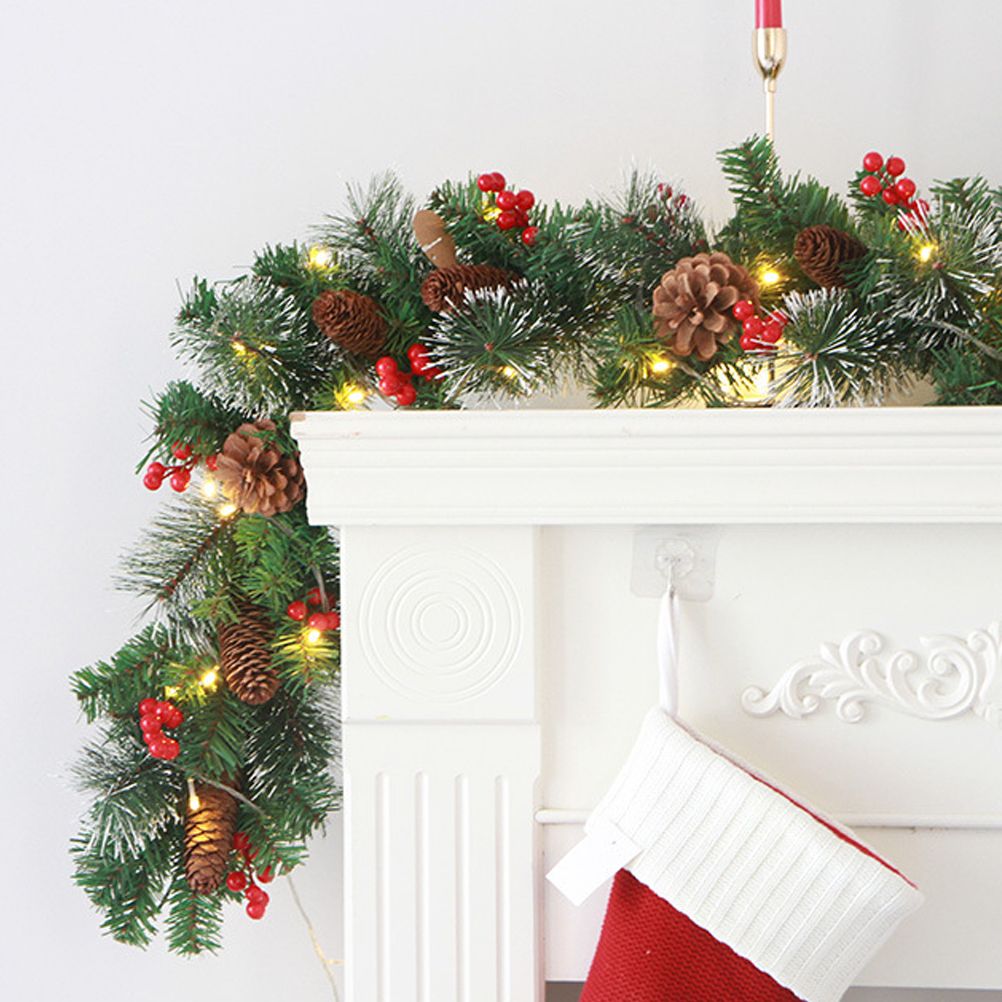 Christmas Garland With 50 Led Lighting Artificial Christmas Fir Garland view 5