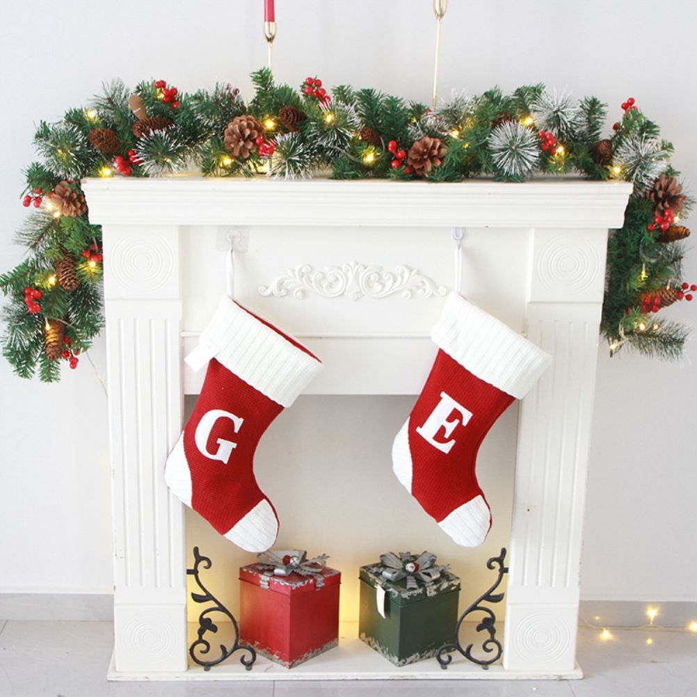 Christmas Garland With 50 Led Lighting Artificial Christmas Fir Garland view 6