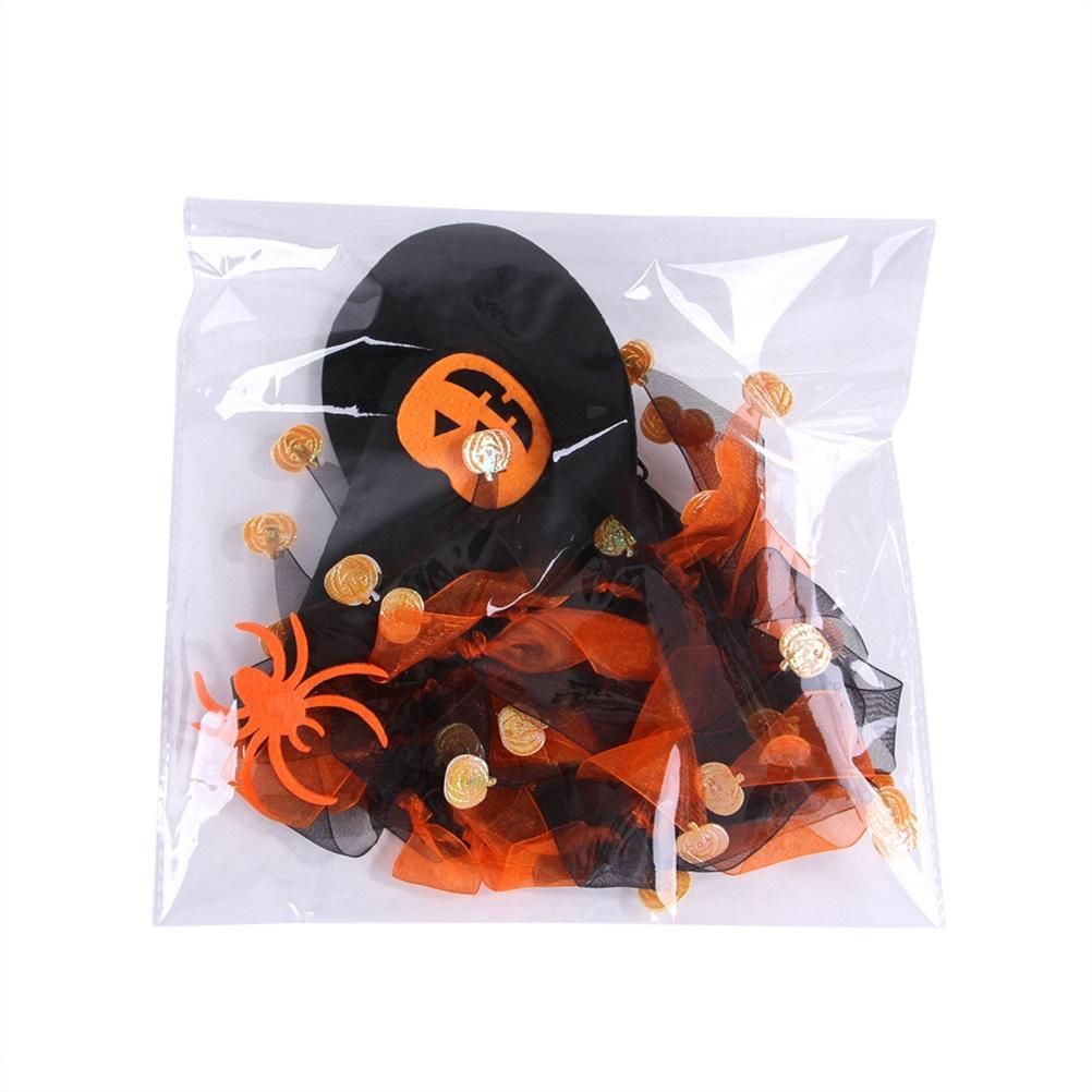 Halloween Collar Hat Set For Pet Dog Cat Head Bone Pattern Hat Funny Cosplay view 5