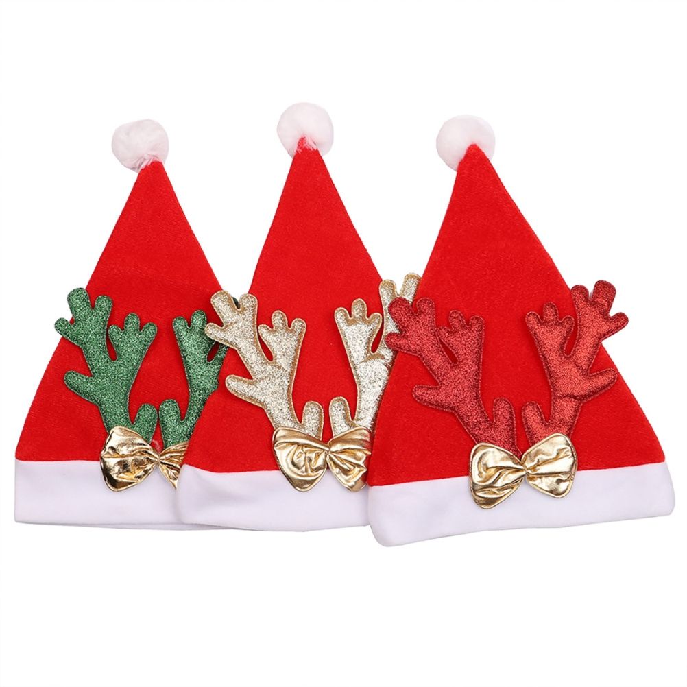 Christmas Santa Claus Hat Warm Cosplay Party Holiday Costume Props Decoration view 3