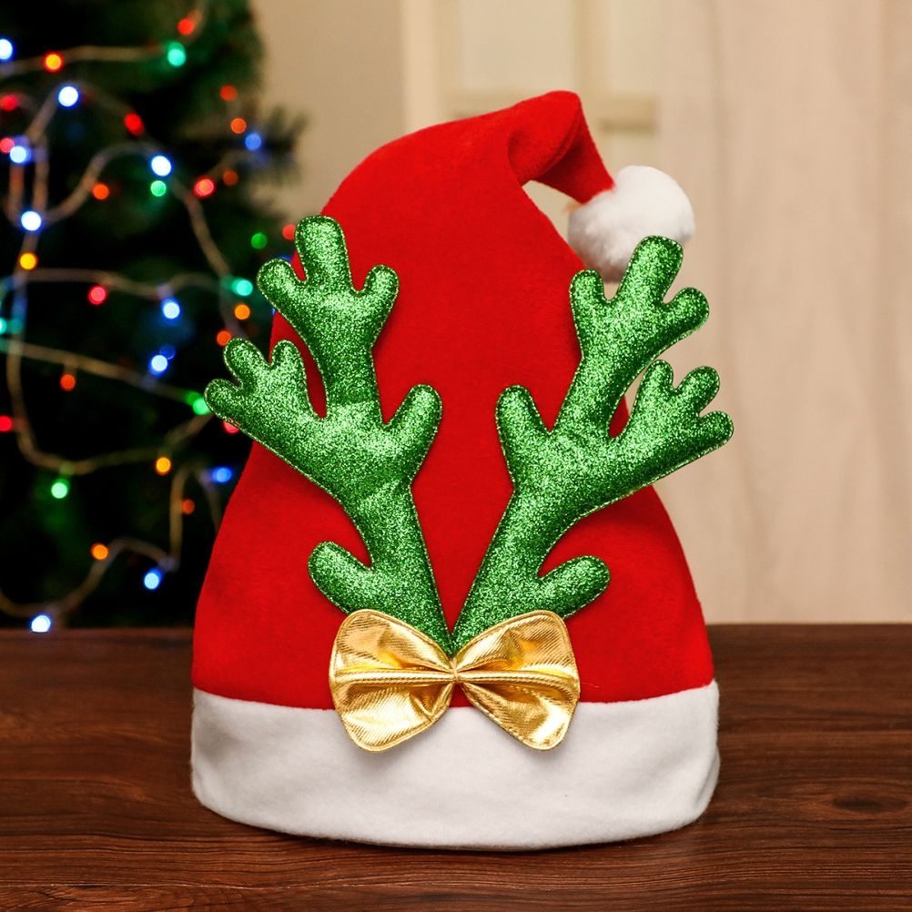 Christmas Santa Claus Hat Warm Cosplay Party Holiday Costume Props Decoration view 5